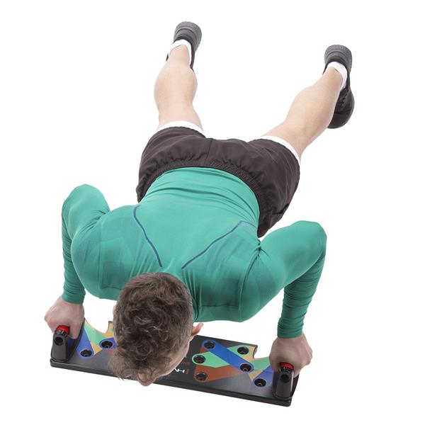 PU10 ČERVENÁ MULTIFUNKČNÍ PUSH-UP DESKA HMS