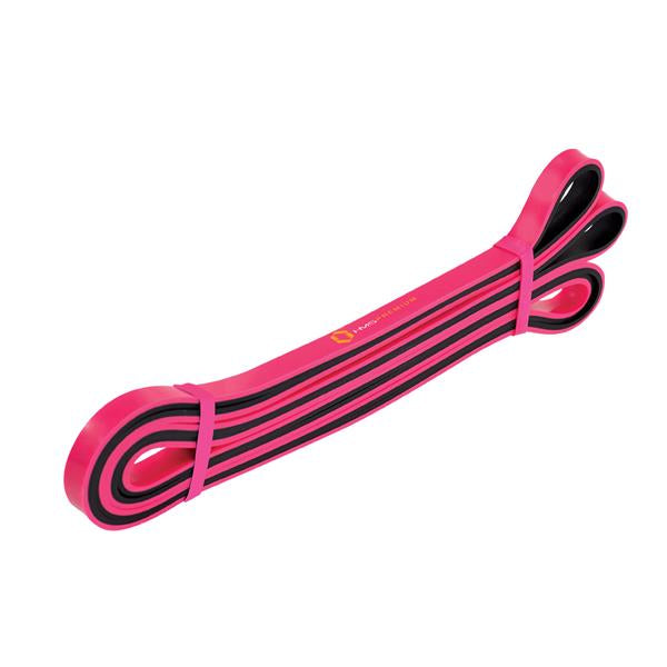 GU06 RŮŽOVO-ČERNÁ CVIČEBNÍ GUM HMS 13 x 5 x 2250 MM