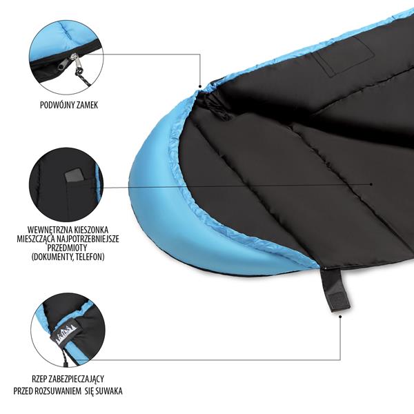 NC2012 BLACK/BLUE NILS CAMP SLEEPING BAG