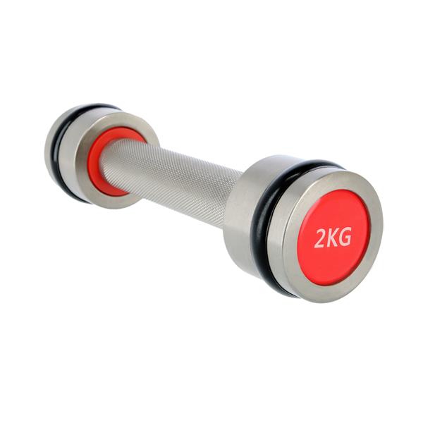HH02 2 x 2 KG HMS PREMIUM CHROME DUMBS