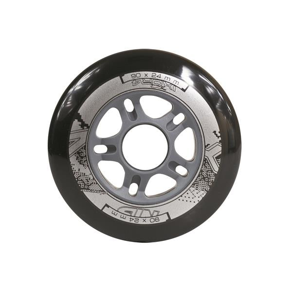 PU 90x24 82A BLACK WHEELS (4 pcs.) NILS EXTREME
