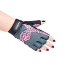 RST03 PINK/GRAY SIZE M GYM GLOVES HMS