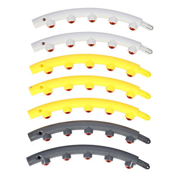 HHP005 GREY-YELLOW HULA HOP MASSAGE WITH MAGNETS 85CM HMS