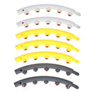 HHP005 ŠEDOZLUTÁ HULA HOP MASÁŽ S MAGNETY 85CM HMS