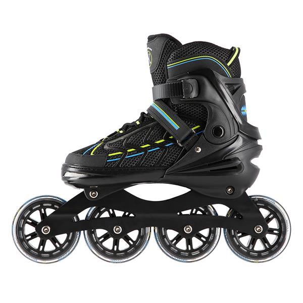 NA1128 ČERNÁ LIME VELIKOST XL (43-45) INLINE BRUSLÍ NILS EXTREME