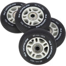PU 80x24 82A BLACK MATT (4 pcs.) + ABEC-9 (8 pcs.) NILS EXTREME SET