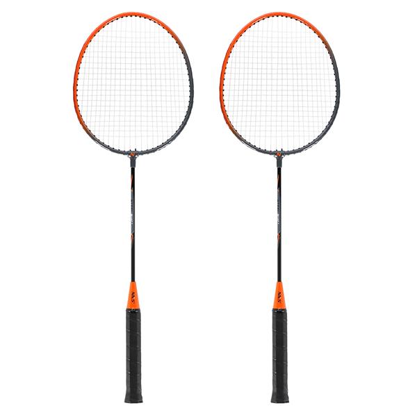 NRZ005 STEEL / BADMINTON SET 2 RACKETS + NILS COVER
