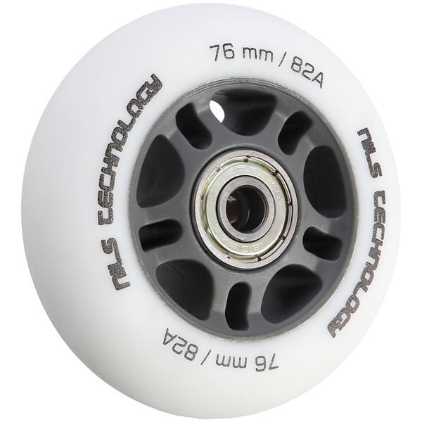 PU 76x24 82A BÍLÁ MATNÁ (4 ks) + ABEC-9 (8 ks) NILS EXTREME SET