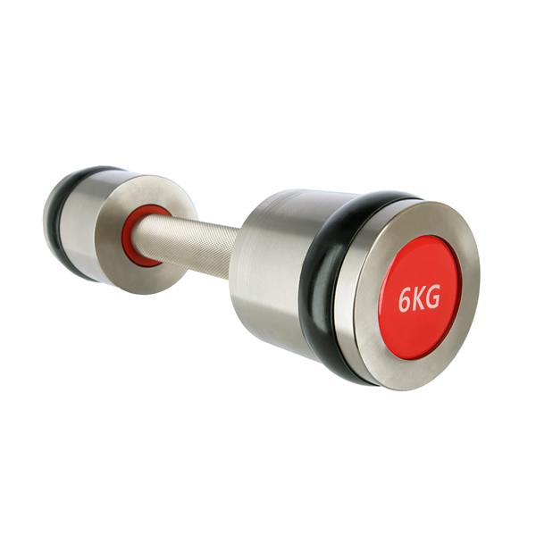 HH06 2 x 6 KG HMS PREMIUM CHROME DUMBS