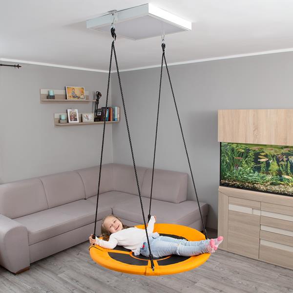 NB5031 ORANGE DIAMETER 100 CM STORK'S NEST SWING NILS CAMP