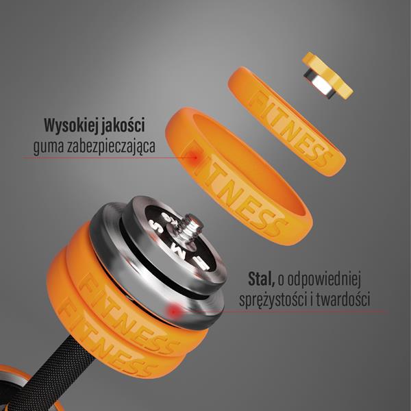 SGZ215 (2 KUSY) PRO SET 6V1 ZÁVAŽÍ S POGUMOU 15KG HMS