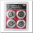 PU 70x24 WHITE 82A (4 PCS) + ABEC-7 (8 PCS) NILS EXTREME SET