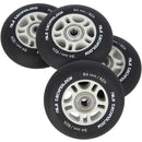 PU 84x24 82A BLACK MATT (4 pcs.) + ABEC-9 CHROME (8 pcs.) NILS EXTREME SET