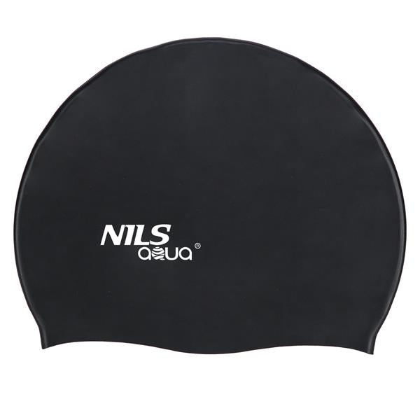 JEDNOKOLOROWY SB14 CZARNY CZEPEK SILIKONOWY NILS AQUA