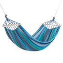 NC9004 MODRO-TMAVĚ MODRÁ HOPACÍ SÍŤ S DŘEVĚNÝM TRÁMNÍKEM 70 CM A KOVOVOU RUKOJEŤÍ NILS CAMP