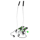 S3085 GREEN AND WHITE STEPPER WITH MOVABLE ARMS AND HMS CABLES