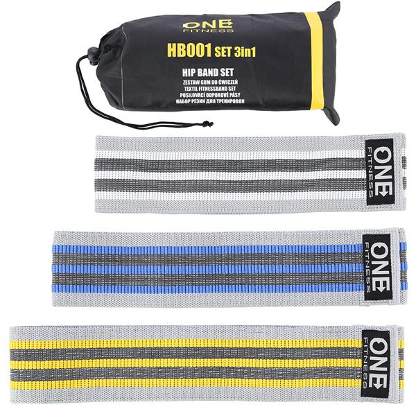 HB001 SET 3in1 EXERCISE BANDS ONE FITNESS