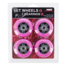 PU 72x24 82A (4pcs.) PINK + ABEC-7 (8pcs.) NILS EXTREME SET