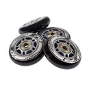 PU 72x24 82A BLACK (4 pcs.) + ABEC-9 (8 pcs.) NILS EXTREME SET