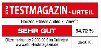 Eliptyk elektromagnetyczny Horizon Fitness Andes 7i Viewfit 100824