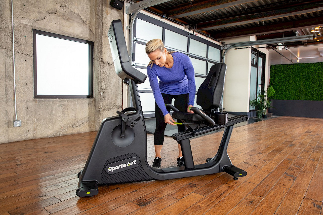 SportsArt C574R 13" DISPLAY SET recumbent bike