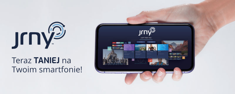 Aplikacja JRNY w smartfonie