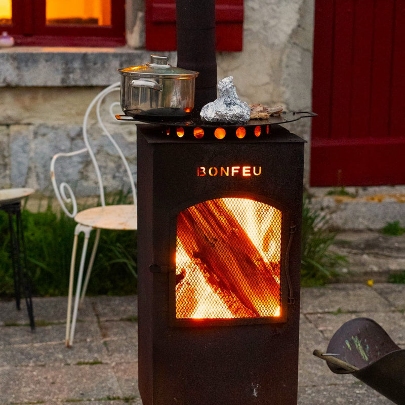 BONFEU GARDEN FIREPLACE BONCARRÉ RUST 