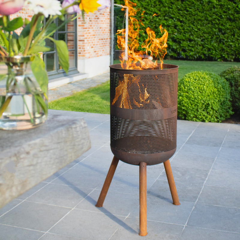 BONFEU GARDEN FIREPLACE BASKET BONVES 45 RUST 