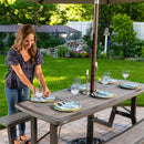 ZAHRADNÍ SADA LIFETIME STŮL A DVĚ LAVICE 60346