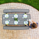 ZAHRADNÍ SADA LIFETIME STŮL A DVĚ LAVICE 60346