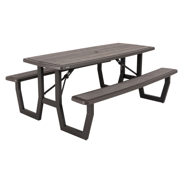 LIFETIME GARDEN SET TABLE AND TWO BENCHES 60346