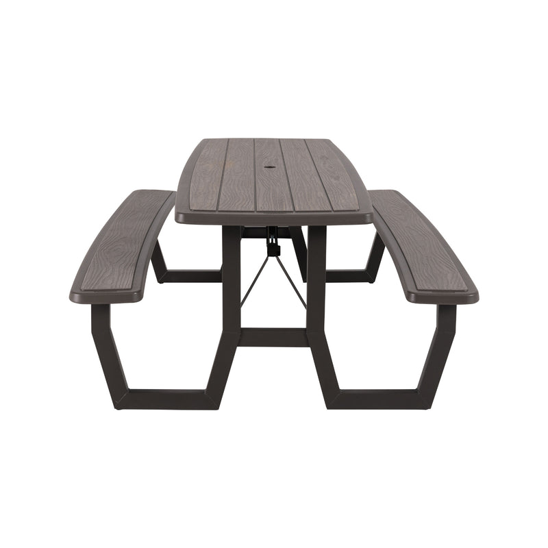 LIFETIME GARDEN SET TABLE AND TWO BENCHES 60346