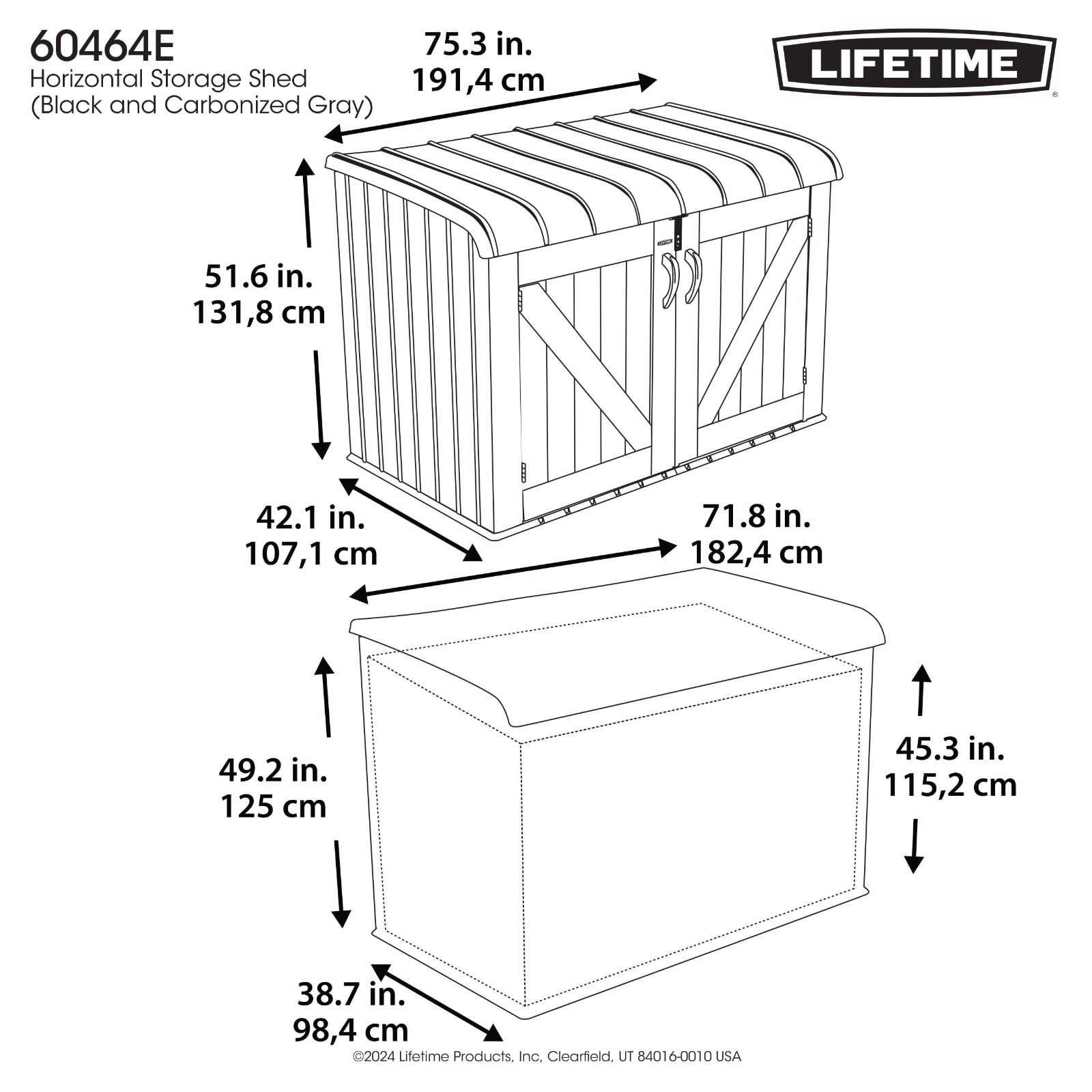 LIFETIME SKRZYNIA OGRODOWA PREMIUM 2123 L 60464E