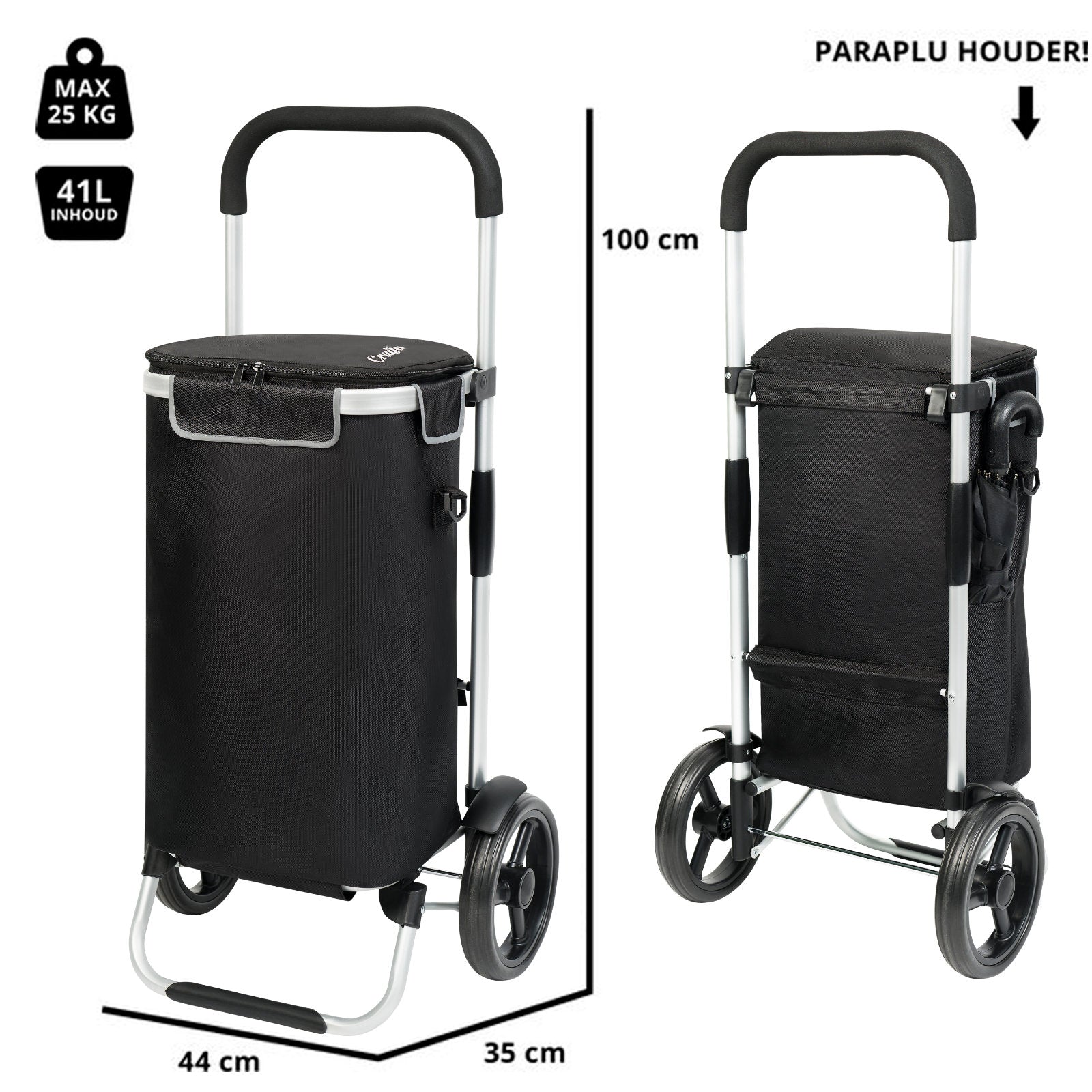 Cruiser Allround Czarny 650064 Wózek zakupowy