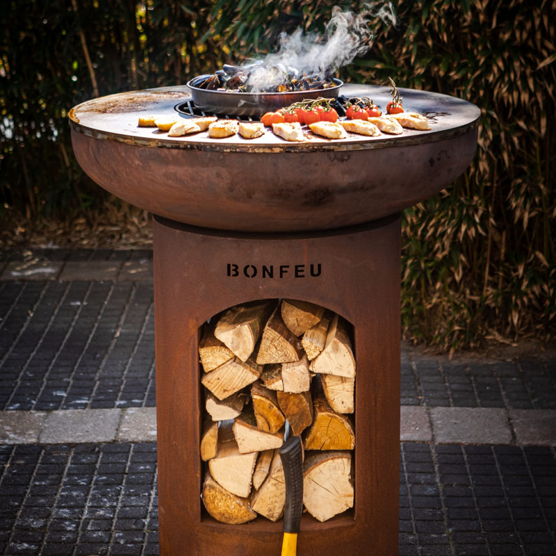 BONFEU GARDEN FIRE PIT BONBIZA OPEN RUST 