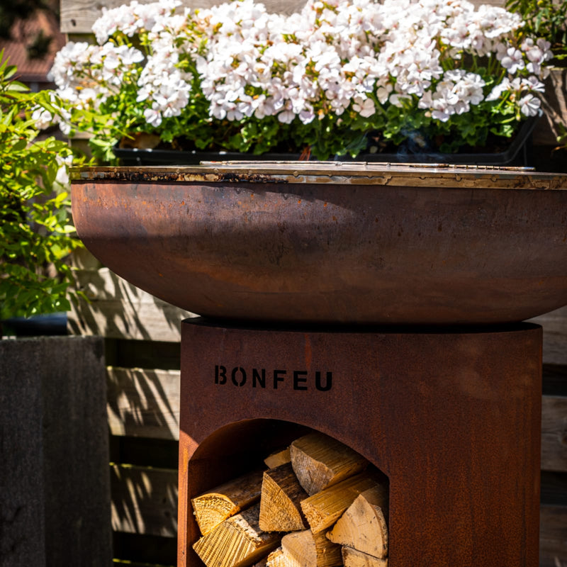 BONFEU GARDEN FIRE PIT BONBIZA OPEN RUST 