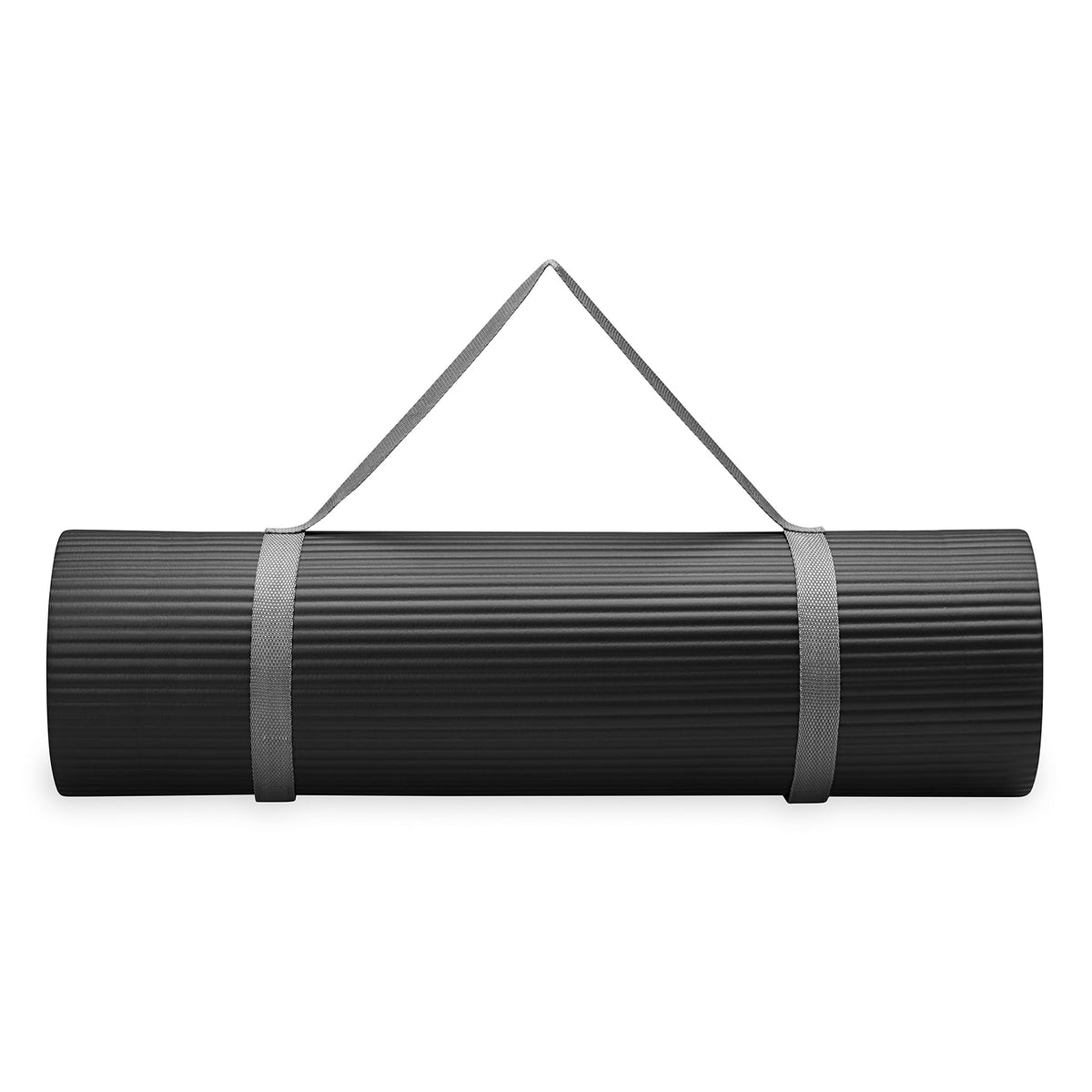 GAIAM MATA FITNESS 10 MM Z PASKIEM CZARNA 64495