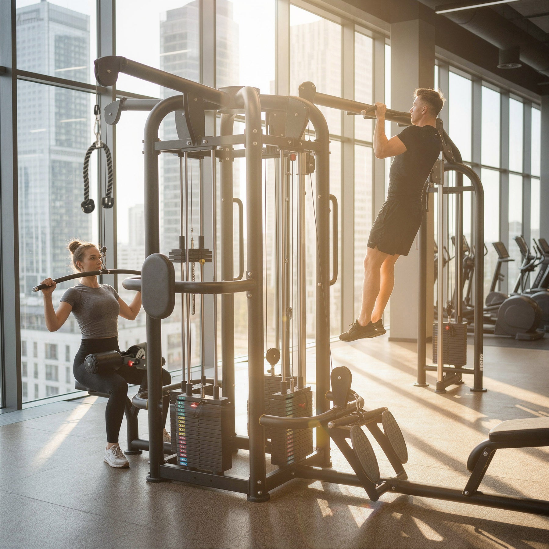 HMS Argos Brama do ćwiczeń z wyciągiem i stosem wielostanowiskowa Commercial