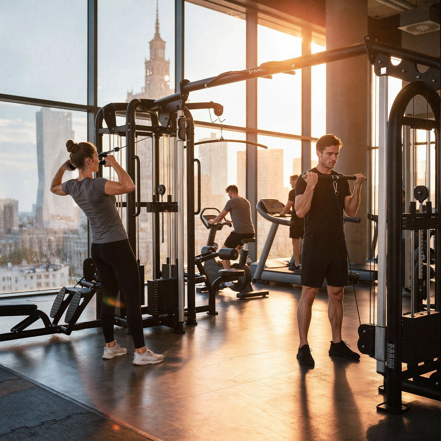 HMS Argos Brama do ćwiczeń z wyciągiem i stosem wielostanowiskowa Commercial