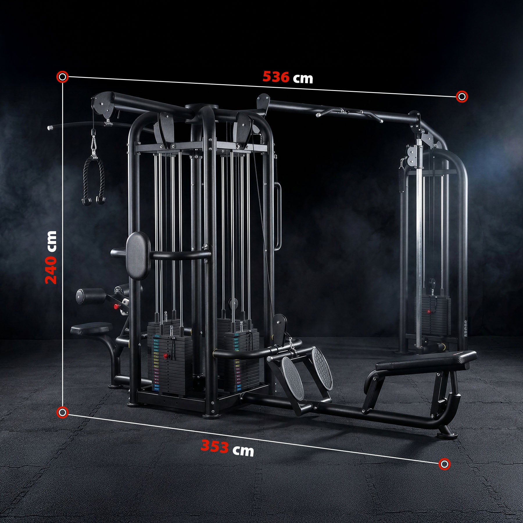 HMS Argos Brama do ćwiczeń z wyciągiem i stosem wielostanowiskowa Commercial