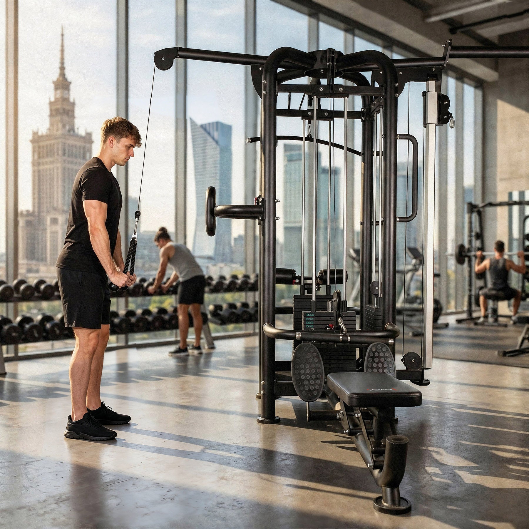 HMS Argos Brama do ćwiczeń z wyciągiem i stosem wielostanowiskowa Commercial