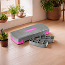 AS003 GRAY/PINK AEROBICS STEP HMS