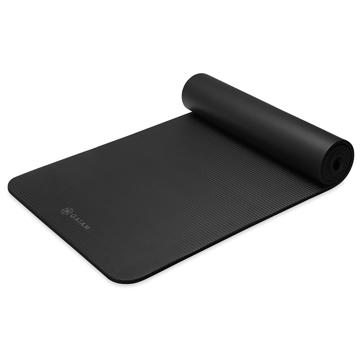 GAIAM MATA FITNESS 10 MM Z PASKIEM CZARNA 64495