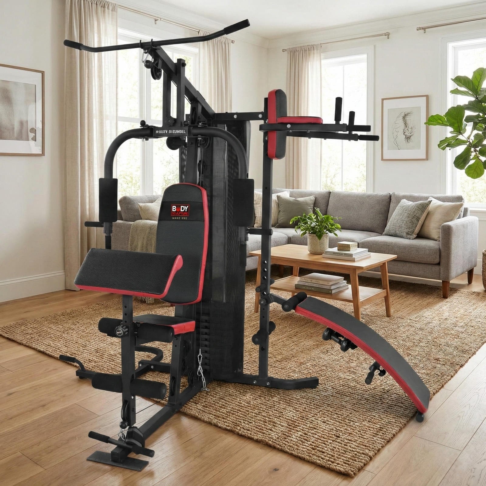 BODY SCULPTURE ATLAS Z ŁAWKĄ MULTIGYM BMG 4702 STOS 66KG