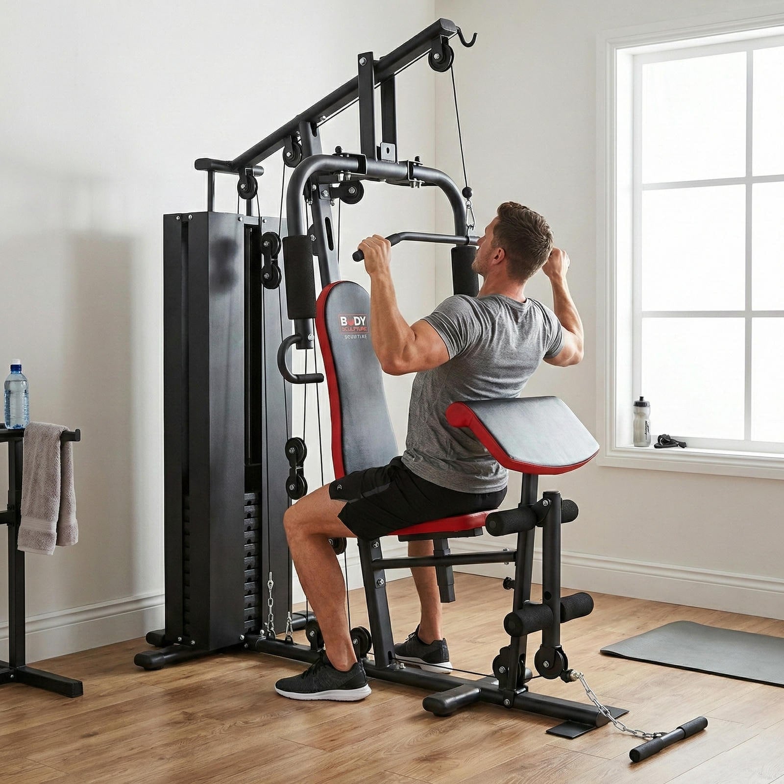 BODY SCULPTURE ATLAS JEDNOSTANOWISKOWY MULTIGYM BMG 4305 STOS 65 KG