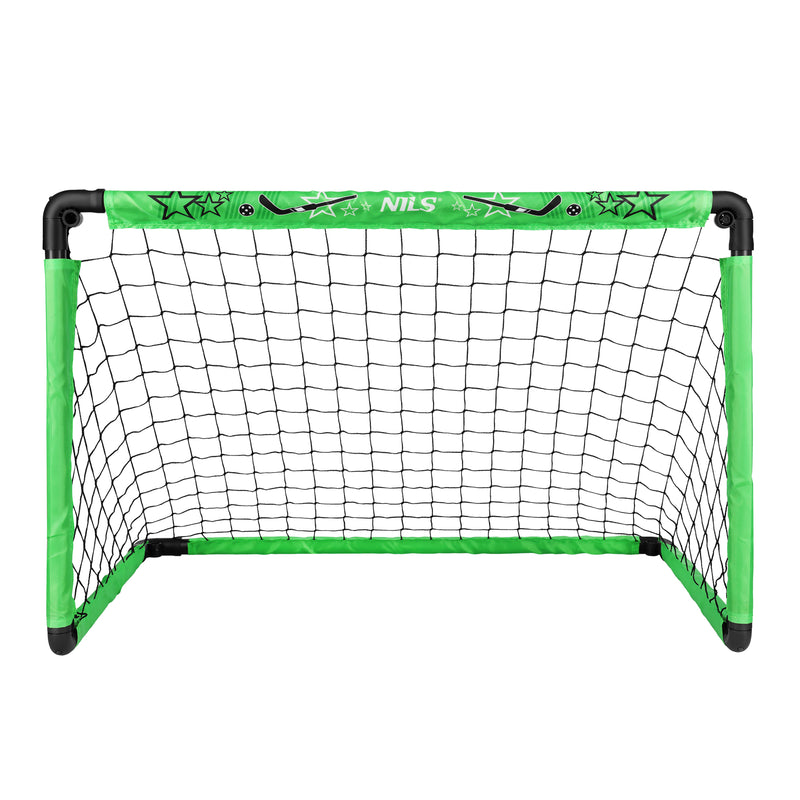 BRH2522 FLOORBALL SET 2 HOCKEY GOALS + 2 STICKS + NILS BALL