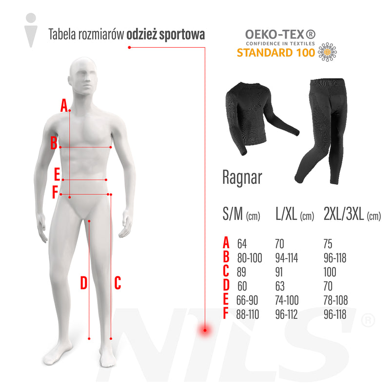 BTS0060 SPODNIE TERMOAKTYWNE CZARNE MĘSKIE L/XL RAGNAR NILS