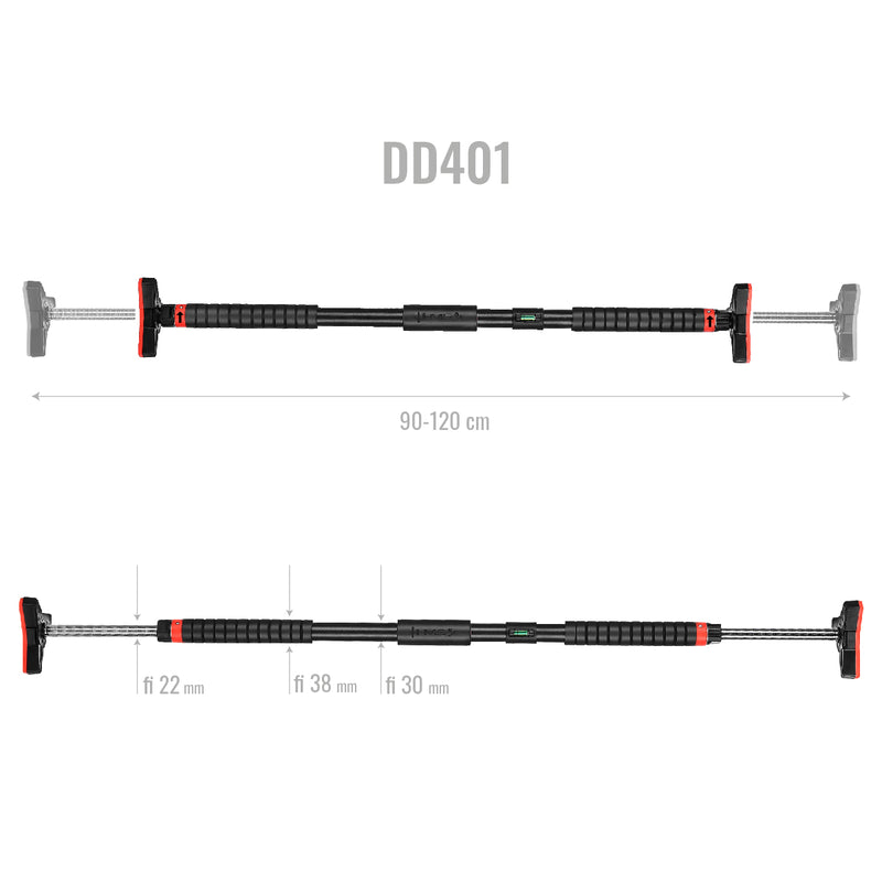 DD401 EXTENSION BAR WITH LEVEL 90-120 CM HMS