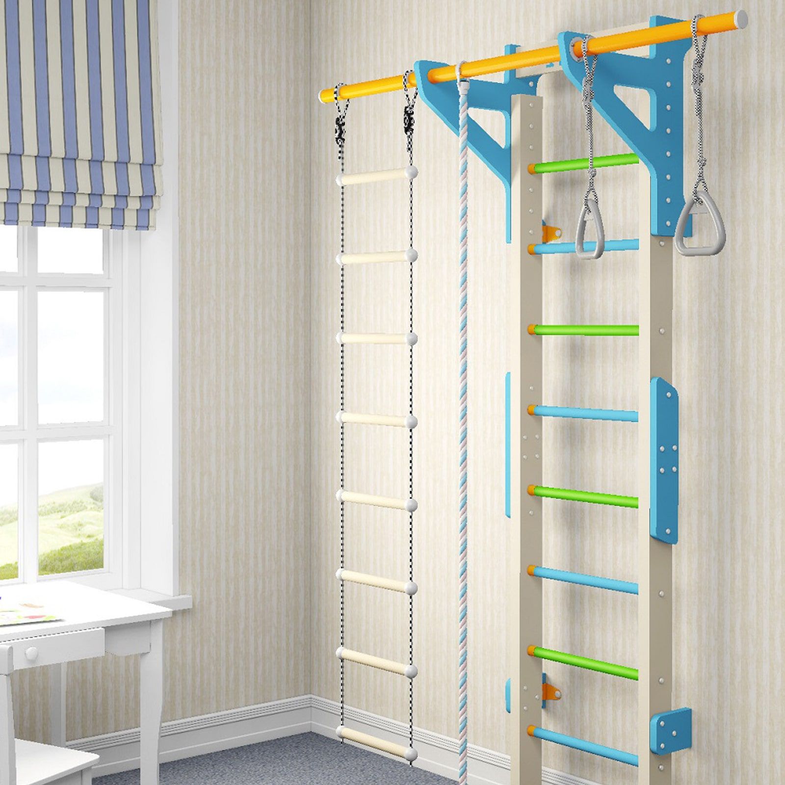 Dřevěný gymnastický žebřík WALLBARZ WOODSY