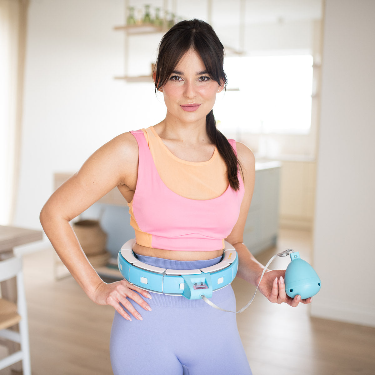 FH06 Blue Hula Hop z obciążnikiem i licznikiem